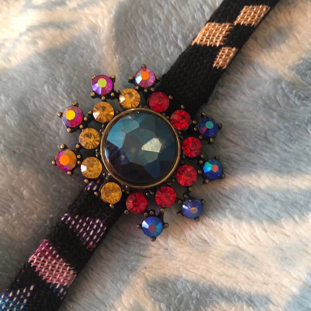 Rhinestone Pendant Bracelet